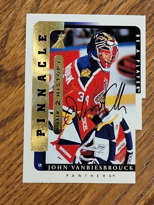 1996-97 Be A Player Link to History Autographs #LTH-10B John Vanbiesbrouck