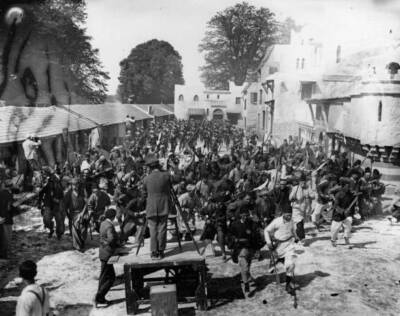 Scene film 'The Flag Lieutenant' Britain's first open air studio A - 1933 Photo
