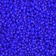 Miyuki Round Rocaille Seed Beads Size 8/0 Matte Tr Cobalt Blue 22 Grams 8-151F