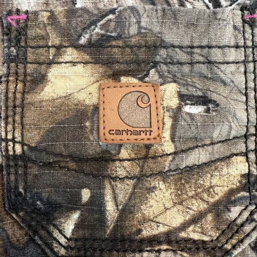 Carhartt Sz 5 Kids Girls Shorts Pink and Realtree Xtra Camo Rockabilly Western - Picture 3 of 9