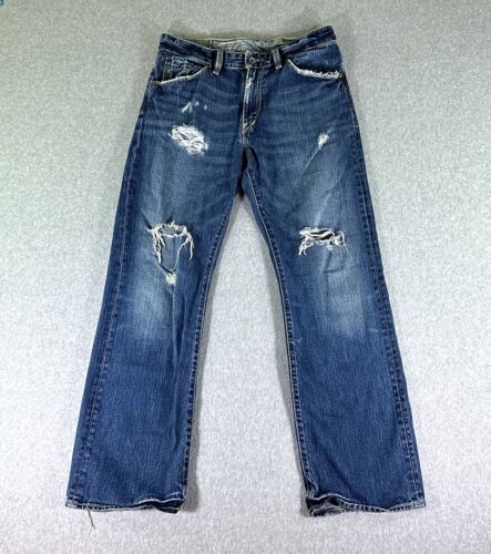 X2 Mens Jeans Blue Size 30x30 Distressed Classic Bootcut Denim