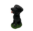 New ListingBlack Labrador Retriever Dog Bobble Head Sitting Grass 3” Figurine Statue Lab