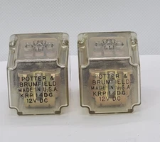 Lot of 2 - POTTER & BRUMFIELD RELAY TIME DELAY KRP 14DG 12V DC [RC 5-4]