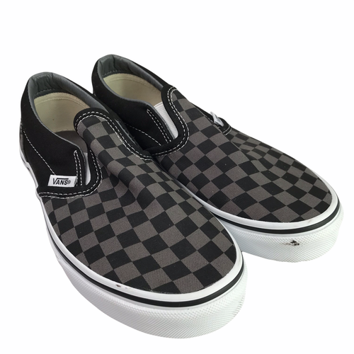 vans checkered flats
