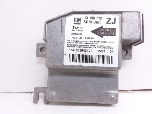 OPEL MERIVA A Airbag Steuergerät 13158712 1.7 Diesel 74kw 2007 10023531
