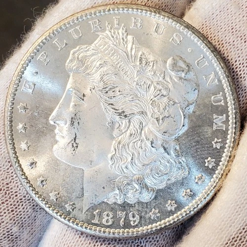 * 1879 S * BU MS++ BRIGHT SPARKLING WHITE GEM!! PQ MORGAN SILVER DOLLAR #A45