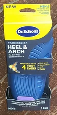 1 Pair of Dr. Scholl's Pain Relief HEL & ARCH 3/4ft Orthotics (Men's Sizes 8-12)