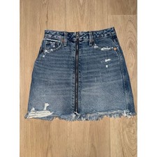 Abercrombie Fitch Y2k High Rise Denim Skirt