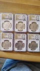 2021 Morgan & Peace Silver Dollar 6 Coin Set, First Day Of Issue, NGC MS 70