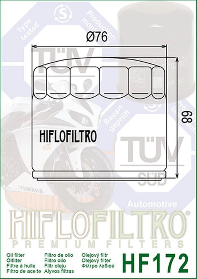 1x Filtro De Aceite Hiflo HF172C HIFLO - Imagen 3 de 3