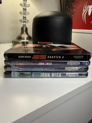 John Wick Chapters 1-4 Full Collection 4K UHD & Blu-ray Keanu Reeves Unopened
