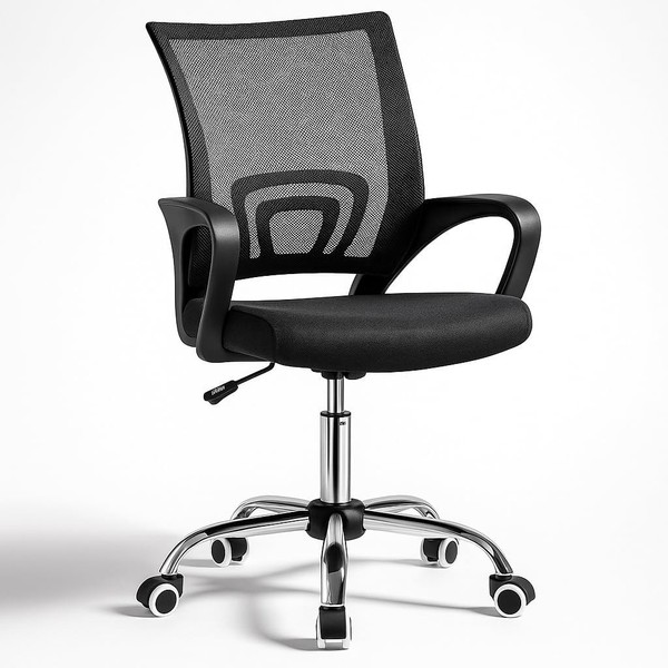 T-LOVENDO.ES Silla de Oficina Ergonómica con Ruedas y Respaldo Transpirable | 