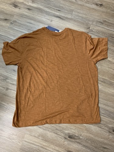 NEU Herren PD&C V-Ausschnitt Kurzarm T-Shirt Gr. 3XL 100% Baumwolle Tabakfarbe - Bild 7 von 8