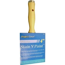 Linzer 3550-4 Paint Brush, 4 in W, 3-1/8 in L Bristle, Polyester Bristle, Thread