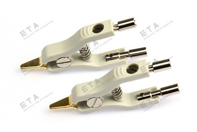 2PCS   Gwinstek LCR Kelvin test clip bridge test clip Microresistivity used *mp