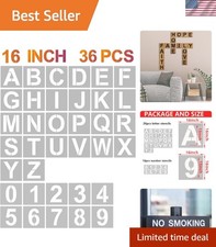 Lightweight 16-Inch Craft Stencils - 36 Pcs for Art Projects  Customization