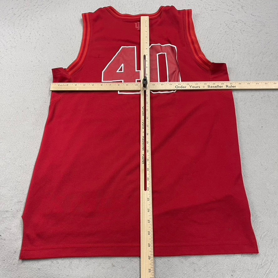 Indiana Hoosiers Jersey Mens Medium Red Adidas Basketball Gym Logo NCAA thumbnail 10