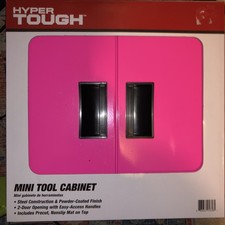 Hyper Tough Mini Tool Cabinet Black Steel 2 D...