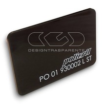 Lastra plexiglass nero lucido coprente Policril 930002 su misura 5 mm