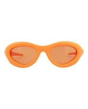 Bottega Veneta Unisex Round/Oval Orange Orange Orange Fashion Designer Eyewear