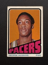 Topps 1972-73 George McGinnis Indiana Pacers #183 Rookie Base Set Card. rookie card picture