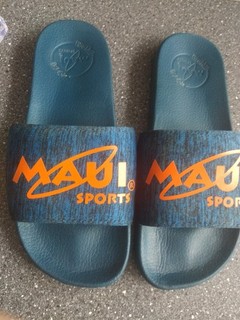Maui Sports original Gr. 44 blau Badelatschen Schlappen