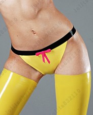 Latex Rubber Gummi bow Shorts panties underwear undies customized 0.4mm 787