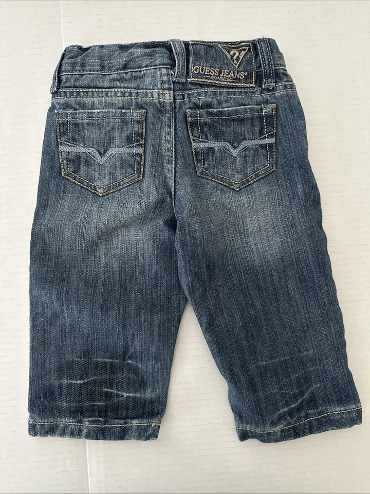 Pantalones de mezclilla Guess Los Angeles 12M azules elásticos para niños pequeños Foto 2 de 4