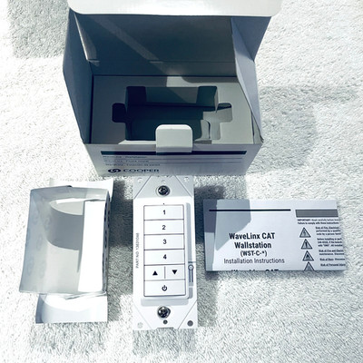 Cooper Lighting - WaveLinx CAT Wallstation 7 Button (WST-C-5D).  NEW-Open Box