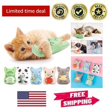 5PCS Catnip Chew Toys - Ideal Plush Teething Set for Happy Indoor Kittens