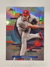 Topps Finest 2025 Aaron Nola Phillies Uncommon Refractor #152 Baseball Card
