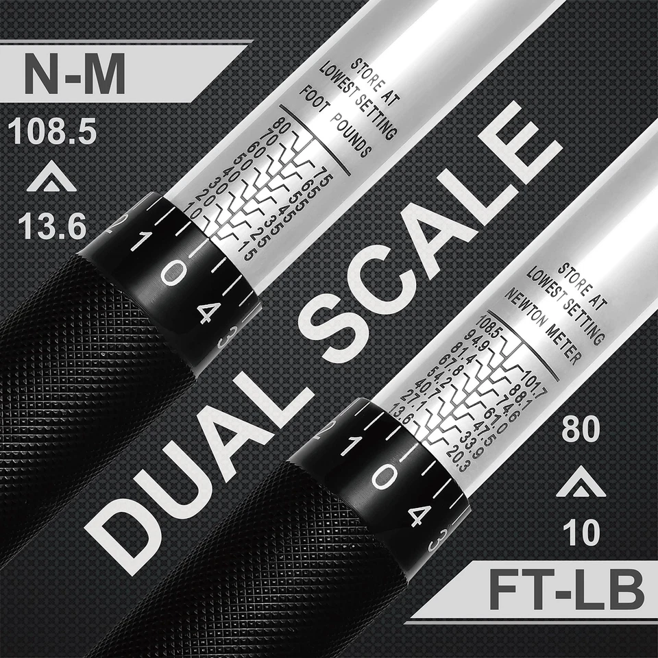 EPAuto 3/8-Inch Drive Click Torque Wrench (10-80 ft.-lb. / 13.6-108.5 Nm) - Image 4 of 4