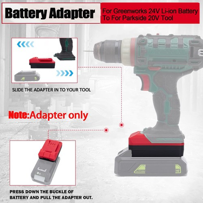 #ad Suitable For Greenworks 24V Li ion Battery Adapter To Fits PARKSIDE 20V Tool $31.59