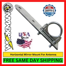 Workman HMBBG3 Horizontal Mirror Mount Bracket for CB Antenna Base Mobile Radios