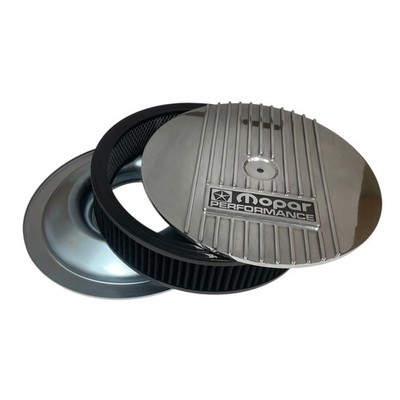 NOS Mopar 318 340 360 Valve Cover & Air Cleaner Kit - Polished