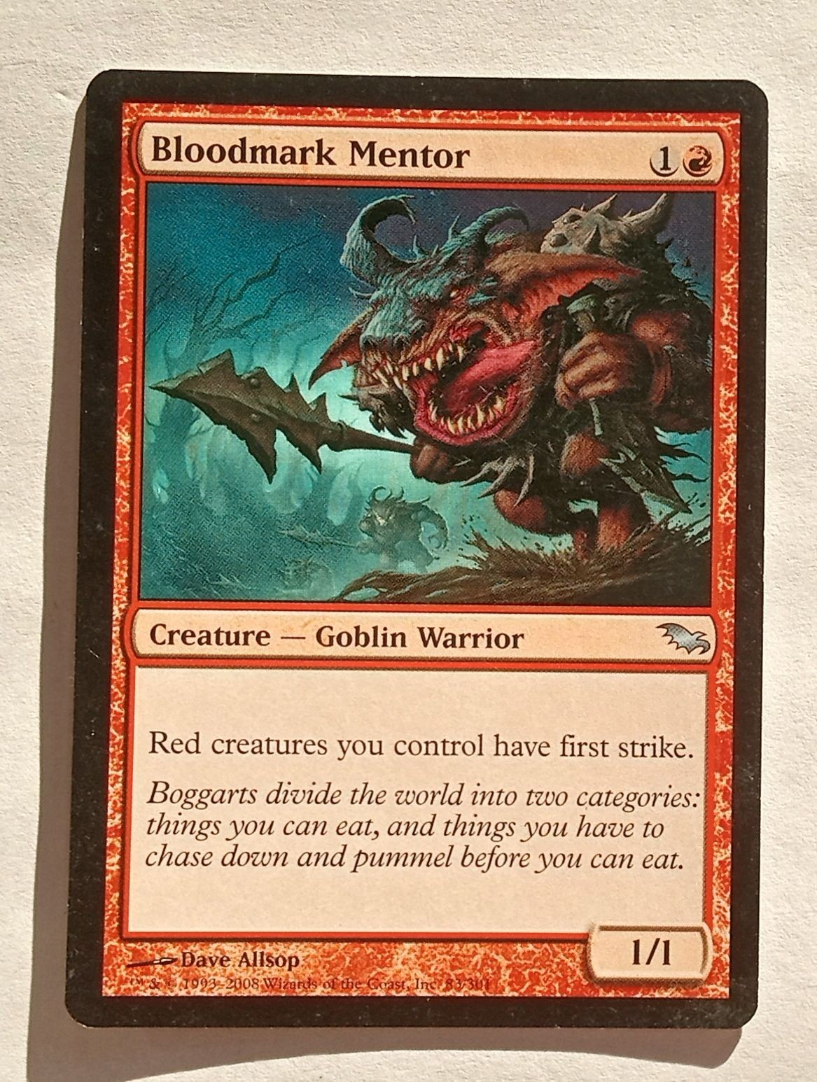 Magic MTG - Bloodmark Mentor - Shadowmoor - LP