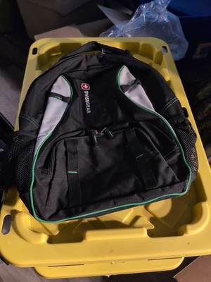 This SWISSGEAR Laptop Backpack - Black Green White