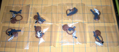 Lt. Mike Harrigan Predator 2 Accessories Loyal Subjects Lot (8 Pieces)