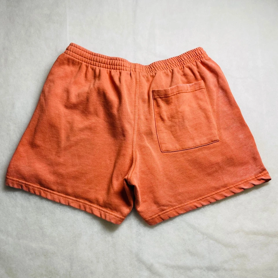 Pantalones cortos deportivos BDG Langostino para mujer naranja óxido con cordón tiro alto talla L Foto 2 de 4