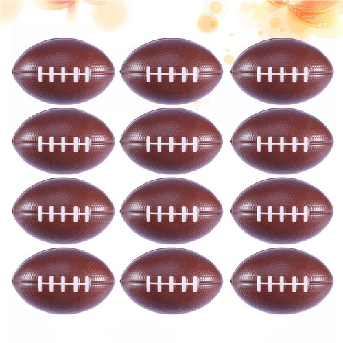 12PCS Sponge Stress Relieving Balls PU Vent Playing Balls for Kids (Rugby) - Bild 2 von 11