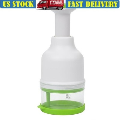 Fresh Food Chopper One Touch Zig-Zag Blade Easy Use Efficient Kitchen Tool