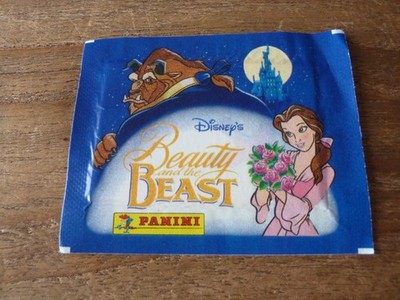 Panini Die Schöne und das Biest ungeöffnetes Sticker Pack von 1992 - sehr guter Zustand Sealed Packet