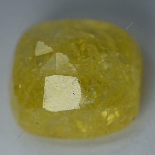 Yellow Ceylon Sapphire Square Cushion 8.30 Ct Natural CERTIFIED Loose Gemstone - Picture 2 of 6