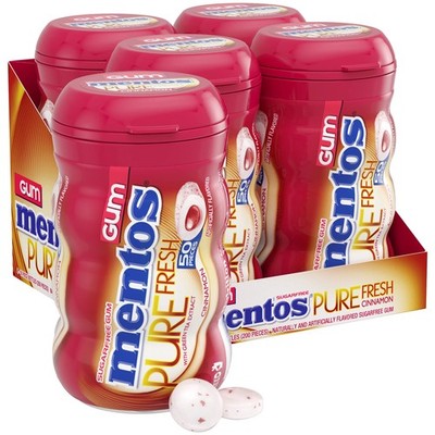 Mentos Pure Fresh Sugar Free Gum With Xylitol 50 Count (Pack of 4), Mint