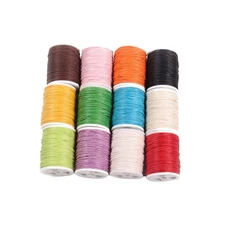 12 Pcs Cotton String for Crafts Yards Waxed Cord Decor Rope Knitting