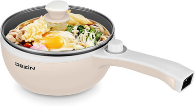 Electric Hot Pot 1.5L Mini Non-Stick Sauté Pan Adjustable Power Portable