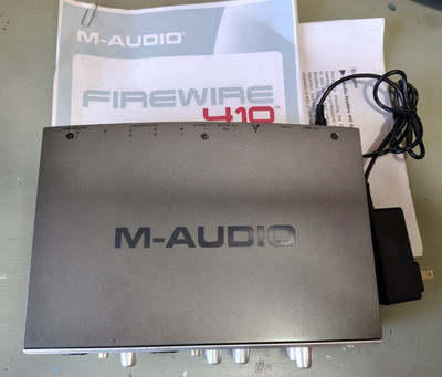 M Audio FireWire 410 4-In 10-Out FireWire Mobile Recording Interface & Power Sup