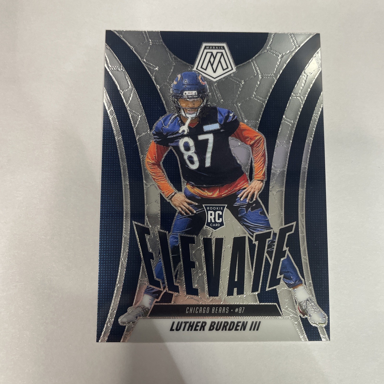 2025 Panini Mosaic Luther Burden III RC Rookie Elevate Insert