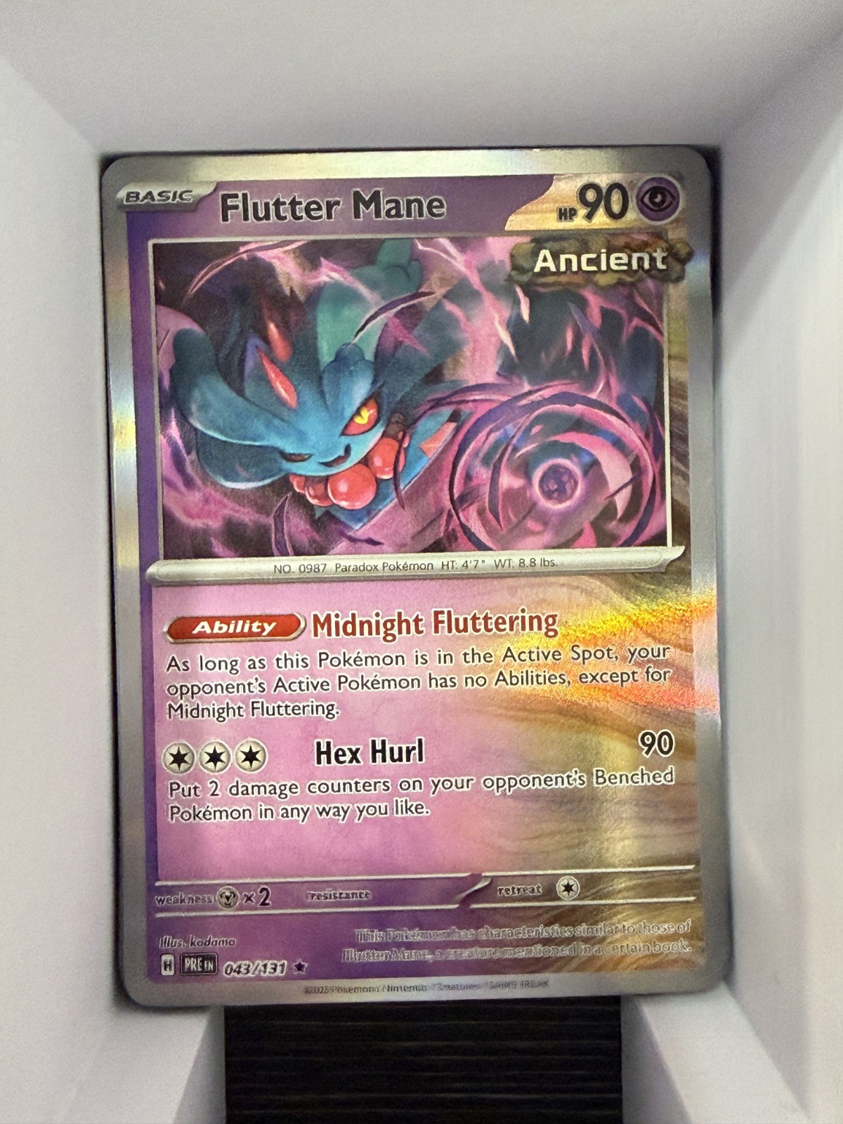 Flutter Mane Reverse Holo Rare SV05: Temporal Forces 078/162 NM