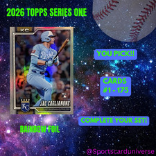 2026 Topps Series 1 Baseball Rainbow Foil (#1-175) *Complete Your Set* YOU PICK!